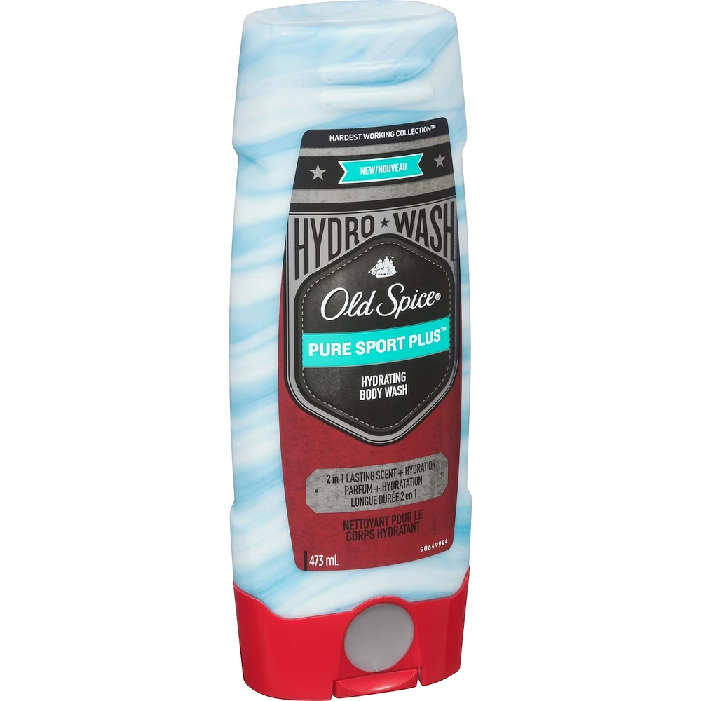 Old Spice Hydro Wash Body Wash Hardest Working Collection Pure Sport Plus 473ml