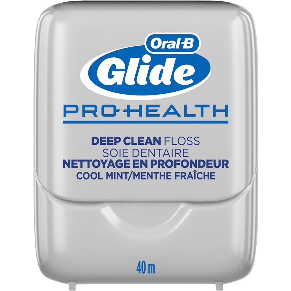 Oral-B Glide Pro-Health Deep Clean Dental Floss, Cool Mint, 40 m, Pack of 2