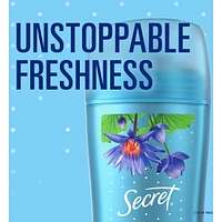 Secret Invisible Solid Antiperspirant and Deodorant, Waterlily Scent, 14 grams