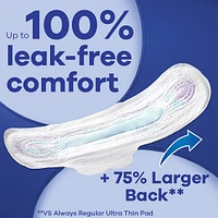 Ultra Thin Overnight Pads with Flexi-Wings, Size 5, Extra Heavy Overnight, Unscented