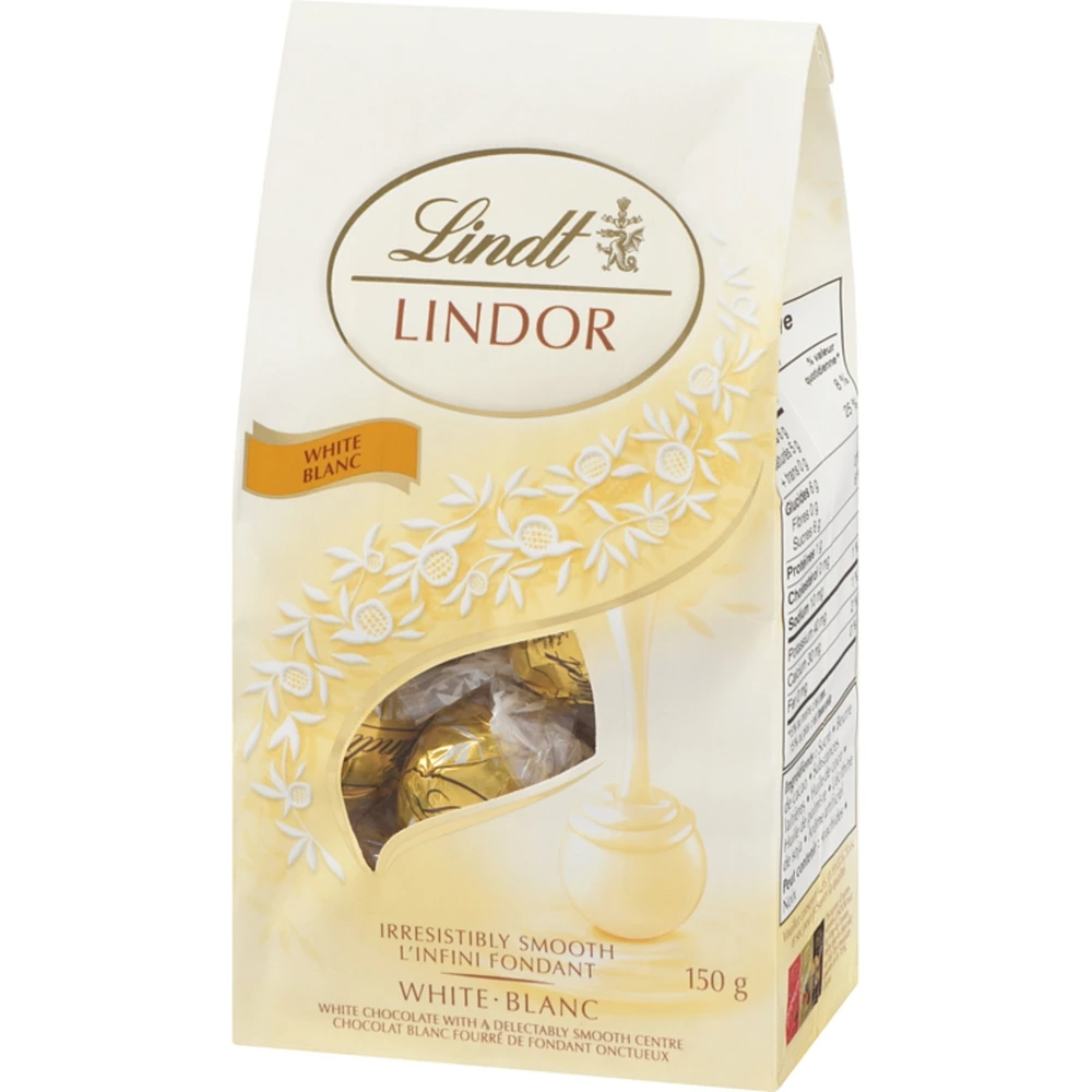 LINDOR Truffes au chocolat blanc Sachet
