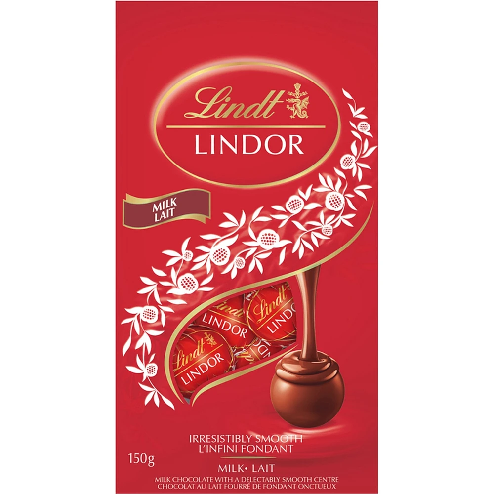 Truffes LINDOR au chocolat au lait de Lindt – Sac 150 g