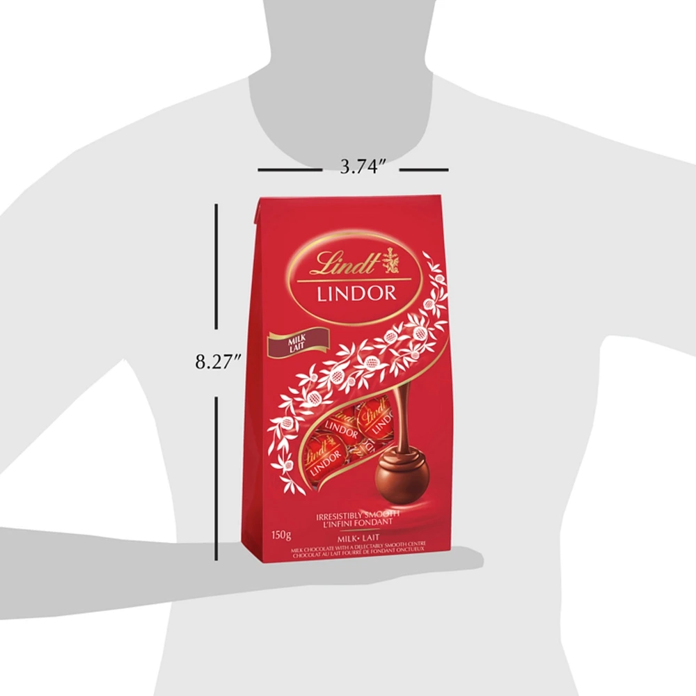 Truffes LINDOR au chocolat au lait de Lindt – Sac 150 g
