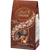 Truffes LINDOR au chocolat au lait et à la noisette  – Sachet