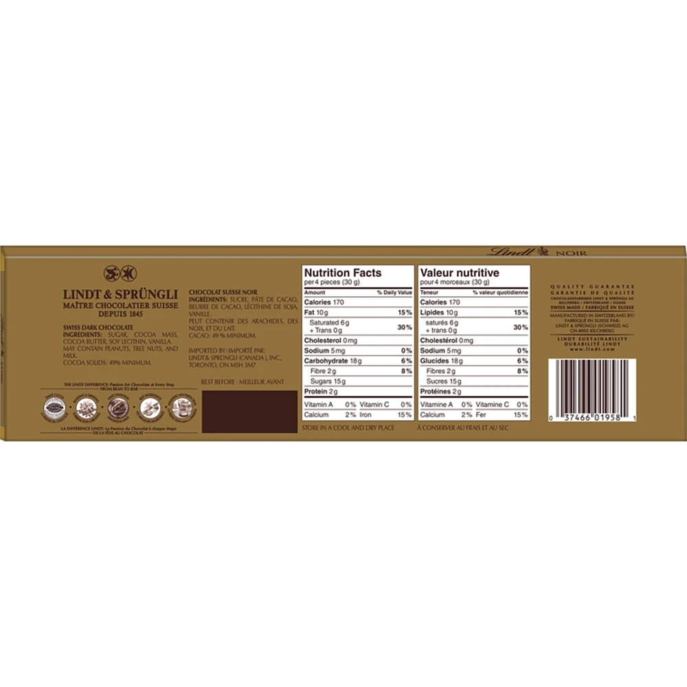 SWISS CLASSIC Gold Surfin Dark Chocolate Bar 300g