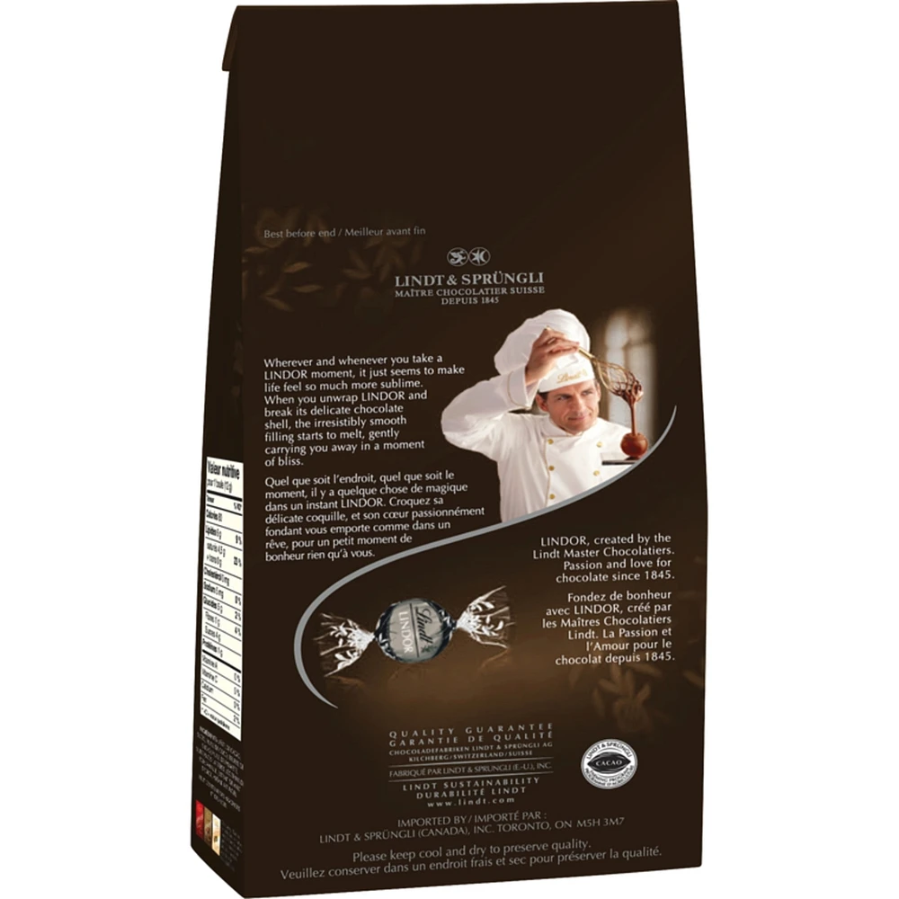 Chocolate, 60% Cocoa  Shell with A Delectably Smooth Centre Extra Dark
