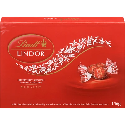 Truffes LINDOR au chocolat au lait Lindt – Boîte 156 g