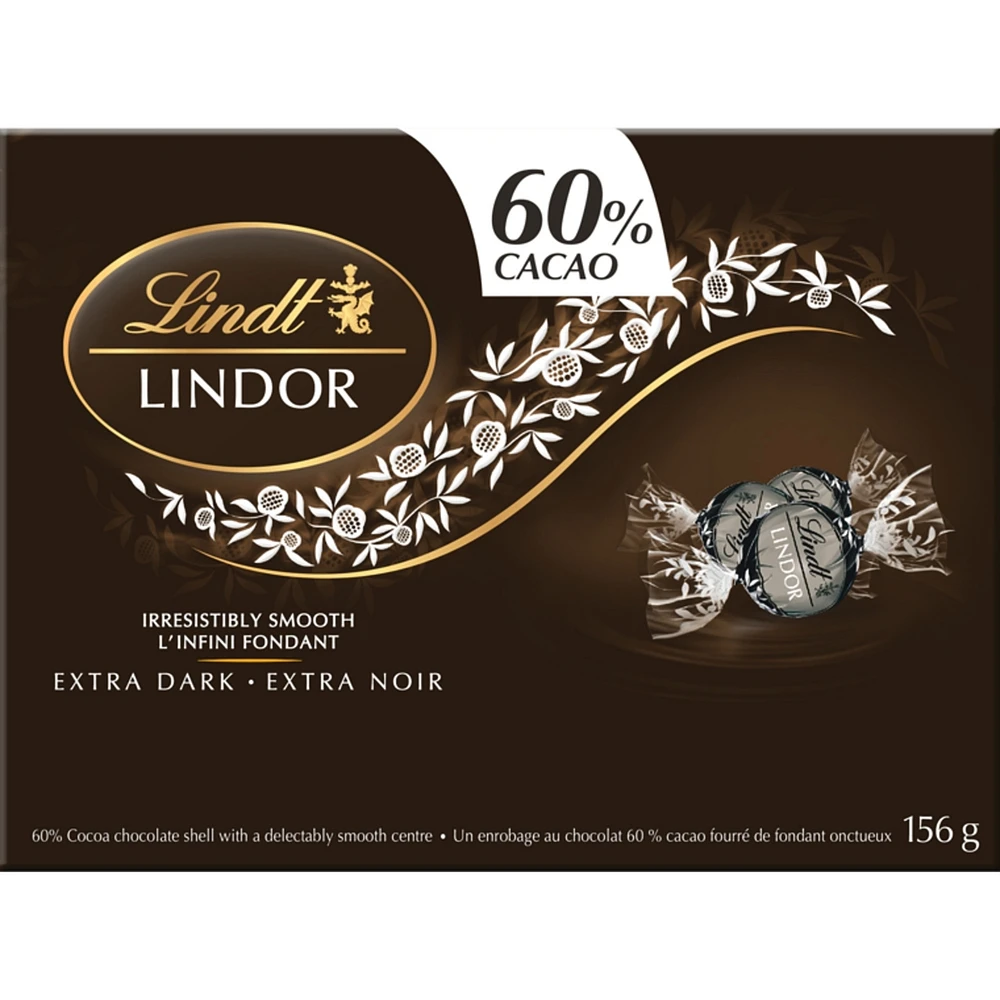 60% Cocoa Chocolate Shell With A Delectably Smooth Centre Extra Dark