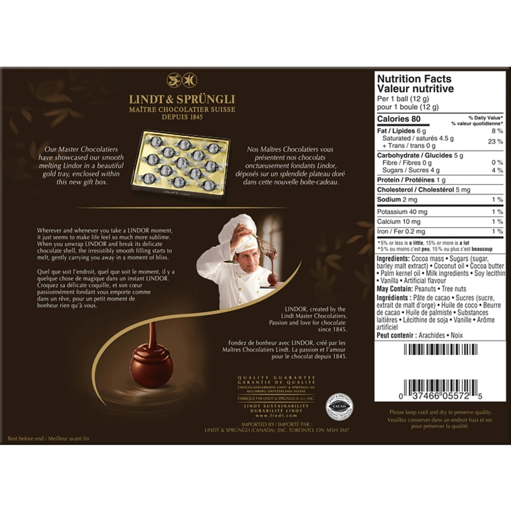 Un enrobage au chocolat % cacao fourré de fondant onctueux extra noir