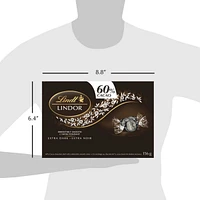 Un enrobage au chocolat % cacao fourré de fondant onctueux extra noir