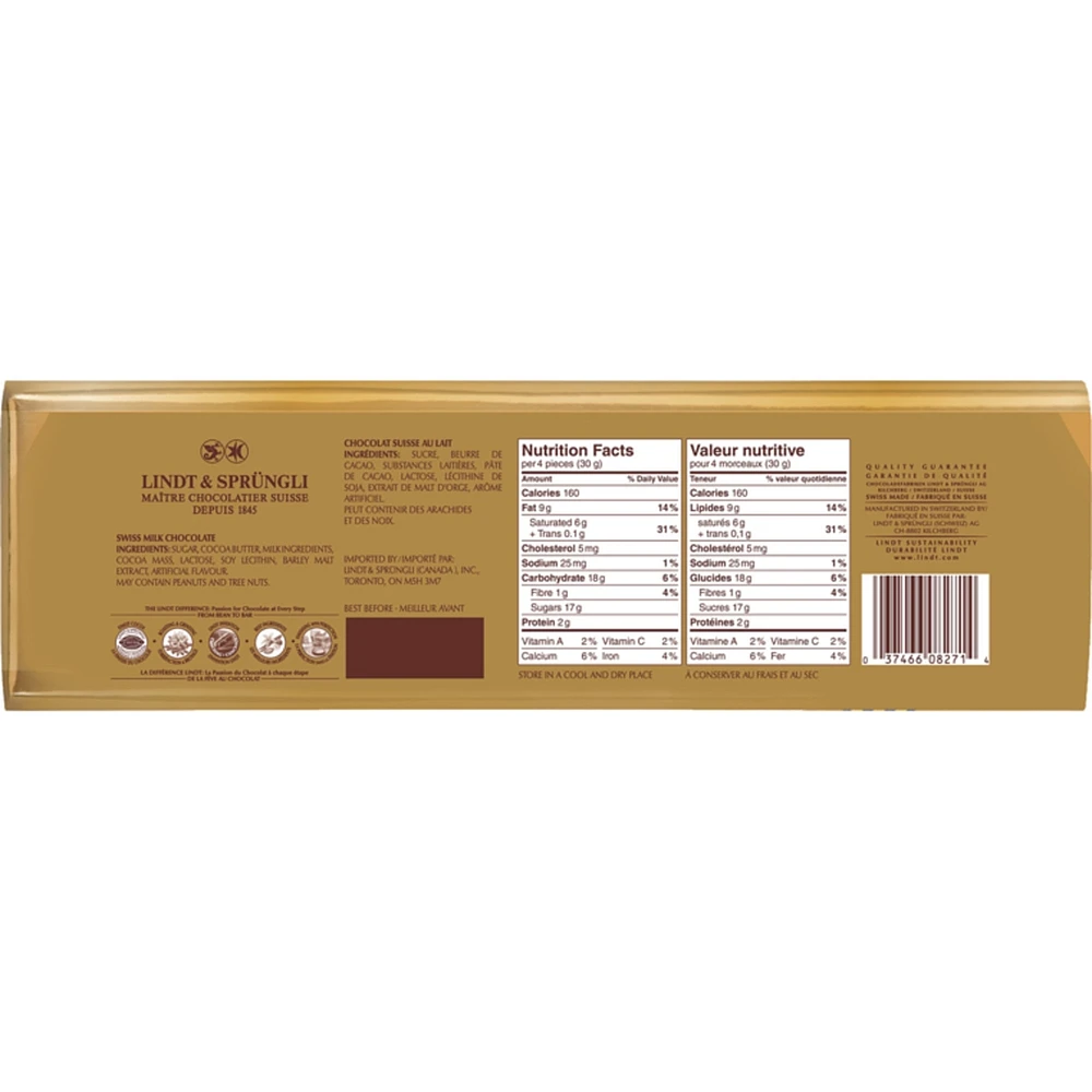 SWISS CLASSIC Gold Milk Chocolate Bar 300g