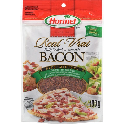 Miettes de bacon moins de gras