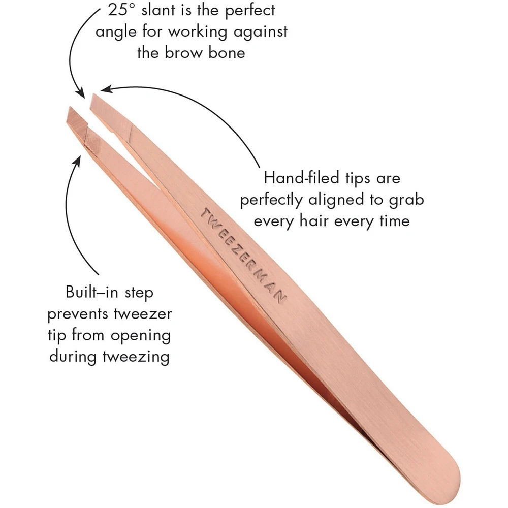 Tmi Slant Tweezer Rose Gold