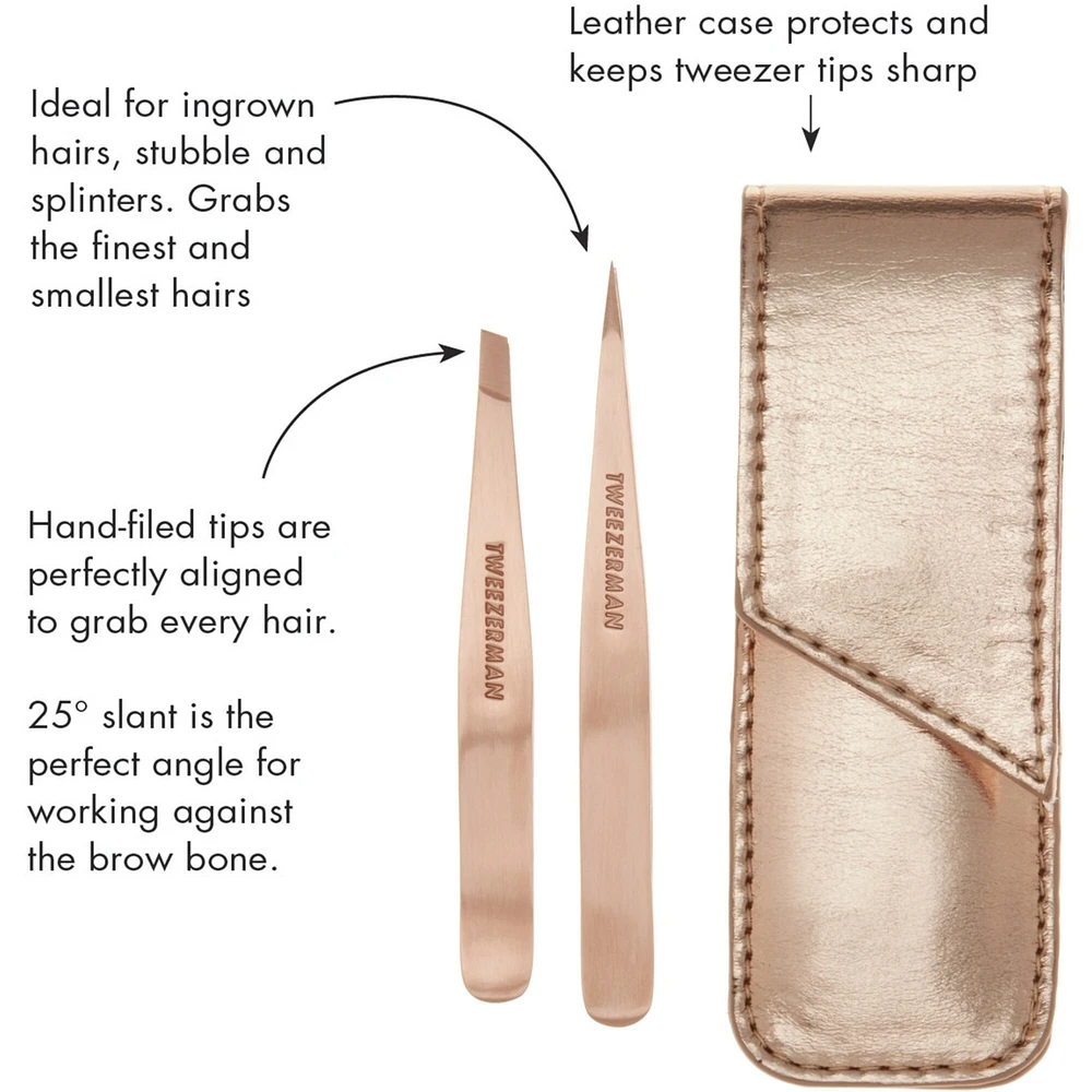 Rosegold Petite Tweeze set