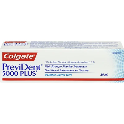 Colgate*PreviDent* Booster Plus 5000 ppm Fluoride Anti Cavity Toothpaste, Mint, 39 ml