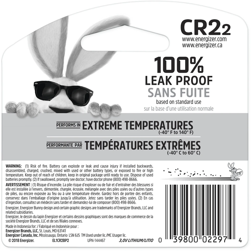 CR2 Lithium Batteries 2 Pack, 3V Photo Batteries