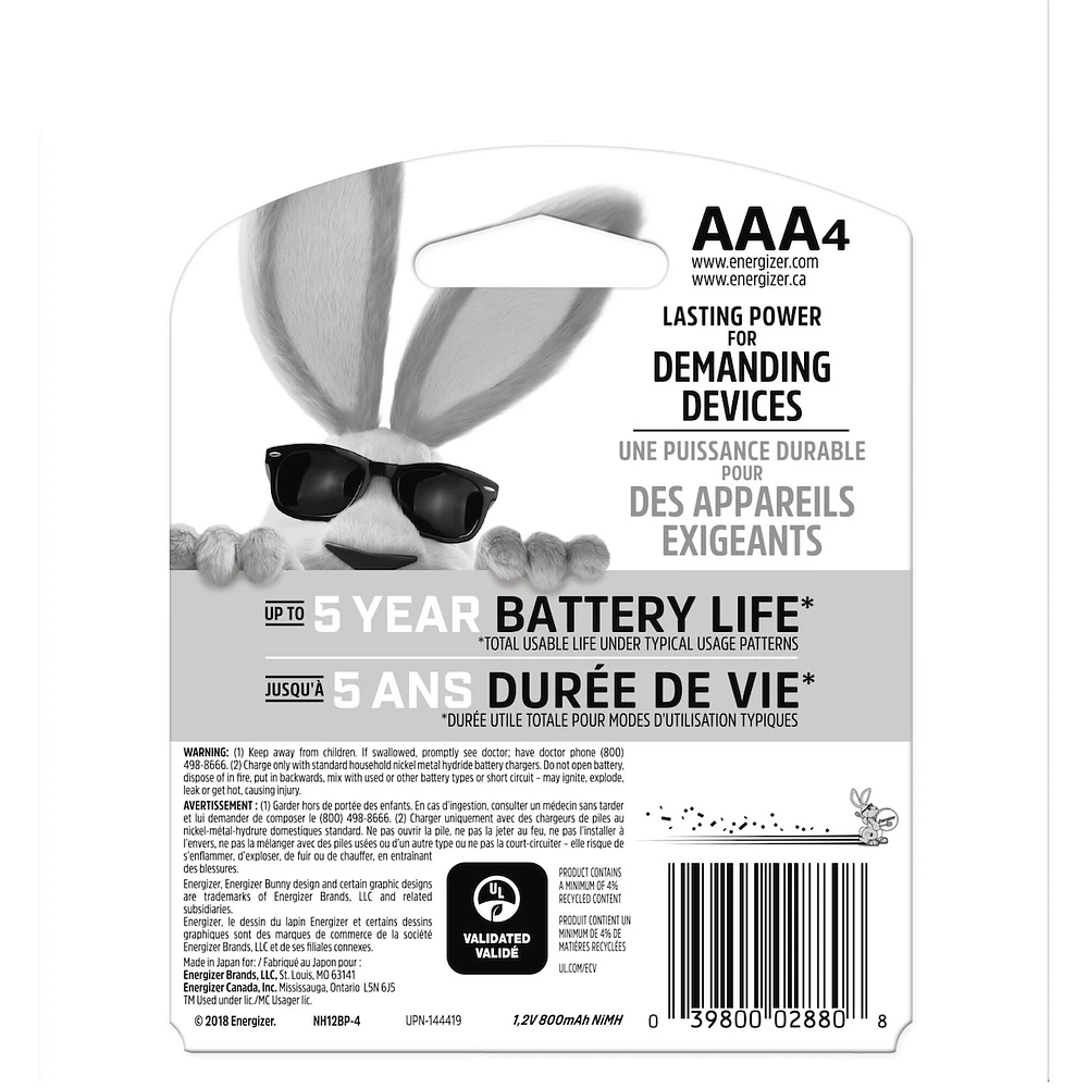Recharge Power Plus Rechargeable AAA Batteries