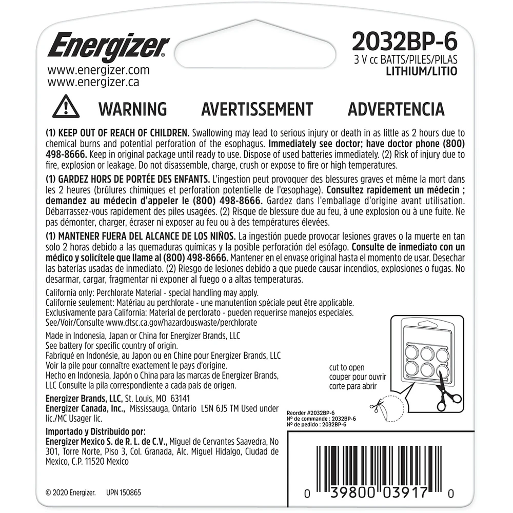 2032-6 Battery