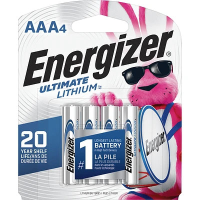 Ultimate Lithium AAA-4 Pack