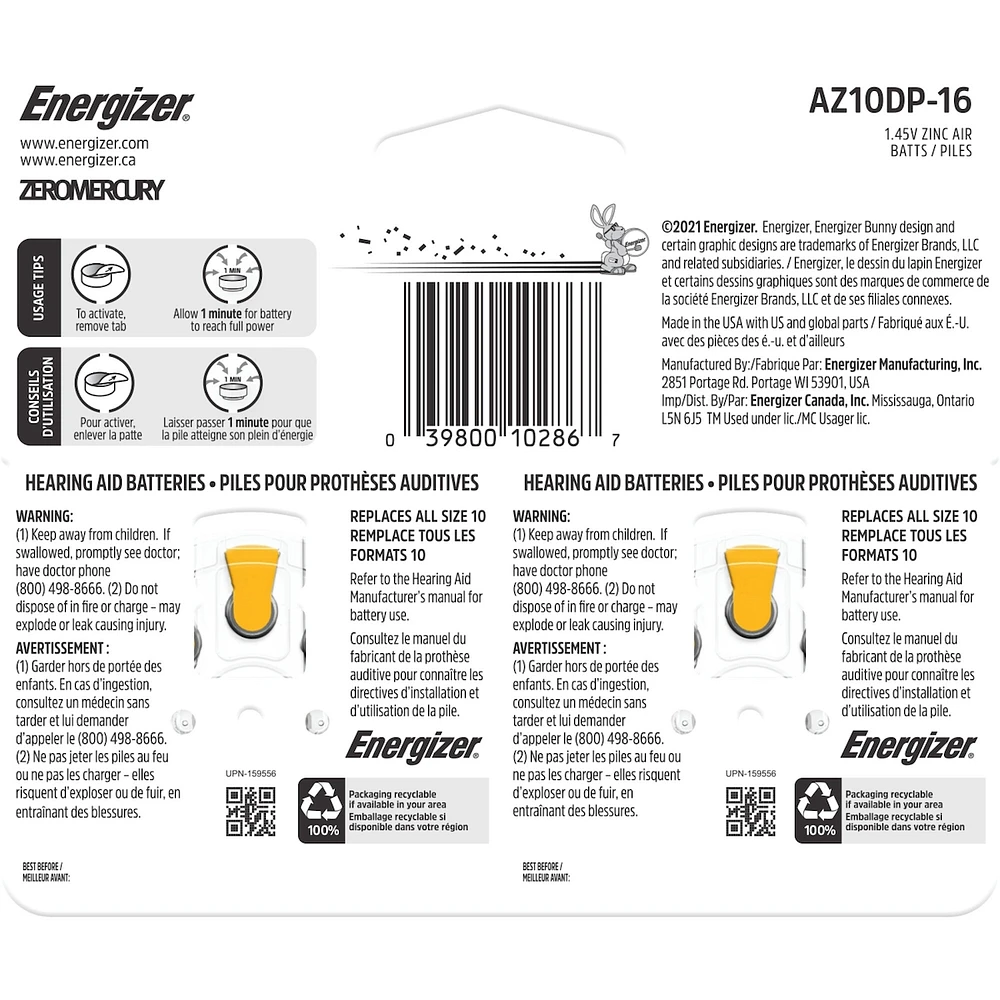 EZ Turn & Lock Size 10, Yellow