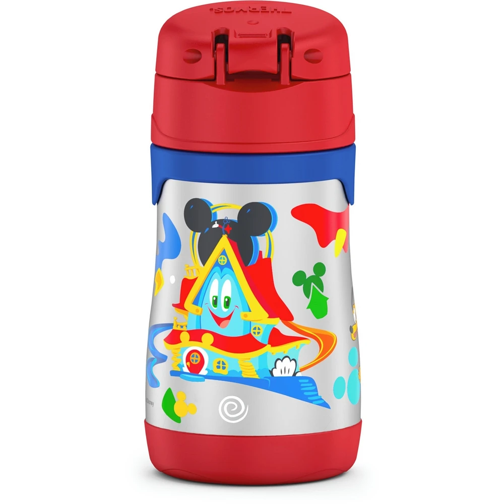 FUNtainer®  Water Bottle w/ Straw Mickey Mouse Clubhouse