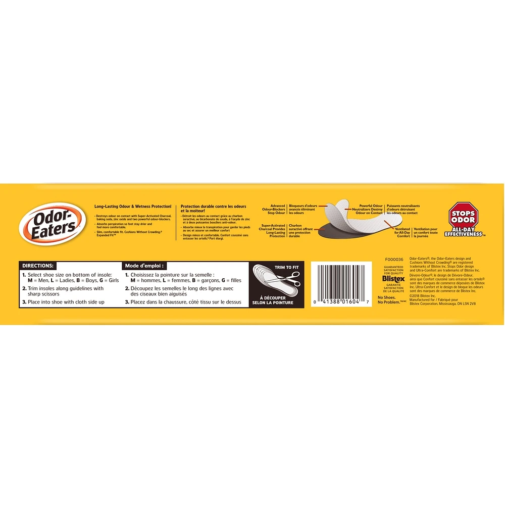 Odor Eaters® Ultra-Comfort™ Insoles 3-PK