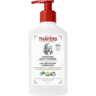 Hydrating Milky Cleanser with Hyaluronic Acid and Snow Mushroom, Natural Facial Cleanser, For All Skin Types