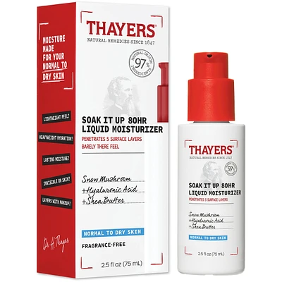 Soak It Up 80HR Liquid Moisturizer, Facial moisturizer with hyaluronic acid and snow mushroom