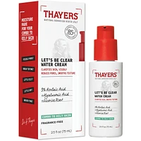 Let's Be Clear Water Face Cream, Moisturizer with Azelaic Acid and Hyaluronic Acid