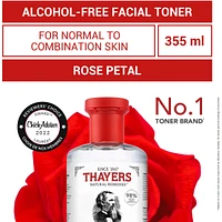 Rose Petal Alcohol Free Witch Hazel Face Toner with Aloe Vera formula 355ml
