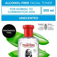 Unscented Alcohol Free Witch Hazel Face Toner with Aloe Vera