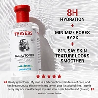 Unscented Alcohol Free Witch Hazel Face Toner with Aloe Vera