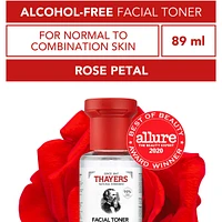 Rose Petal Alcohol-Free Witch Hazel Face Toner with Aloe Vera, Travel Size