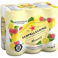 Carbonated Fruit Beverage Lemon & Raspberry
