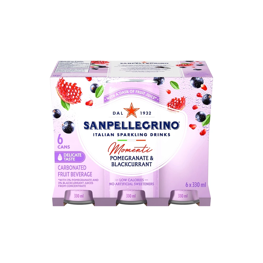 Carbonated Fruit Beverage Pomegranate & Blackcurrant
