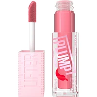 Maybelline New York Lifter Plump Lip Gloss, Plumping, Sheer Finish, Intense heated sensation, Peach Fever, 005, Peachy Nude Cream, 5.4 ml