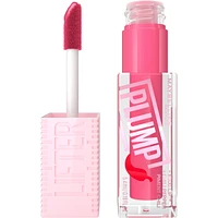 Maybelline New York Lifter Plump Lip Gloss, Plumping, Sheer Finish, Intense heated sensation, Peach Fever, 005, Peachy Nude Cream, 5.4 ml