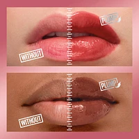 Maybelline New York Lifter Plump Lip Gloss, Plumping, Sheer Finish, Intense heated sensation, Peach Fever, 005, Peachy Nude Cream, 5.4 ml