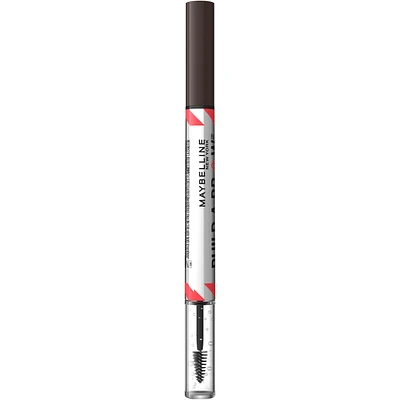 Maybelline New York 2-1 Build a Brow for real-looking full brows 2 easy steps, Medium Brown, 0.4 ml
