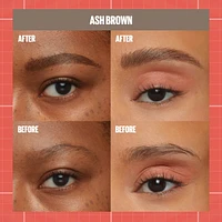 Maybelline New York 2-1 Build a Brow for real-looking full brows 2 easy steps, Medium Brown, 0.4 ml