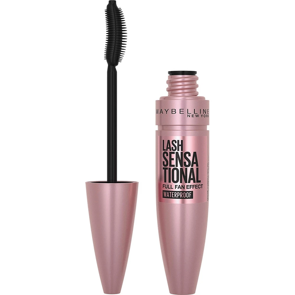 Lash Sensational Mascara, Full Fan Brush for Layered Lashes, Waterproof