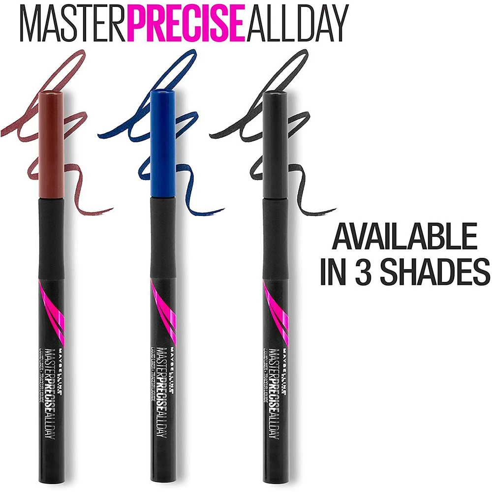 Eye Studio Master Precise Liquid Eyeliner, Waterproof and Smudge Proof, Longwear for Up to 12 hours, Precise and Defined Line