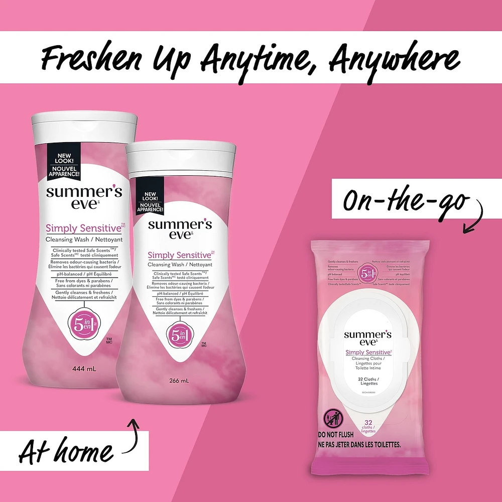 Summer's Eve Simply Sensitive Cleansing Cloths