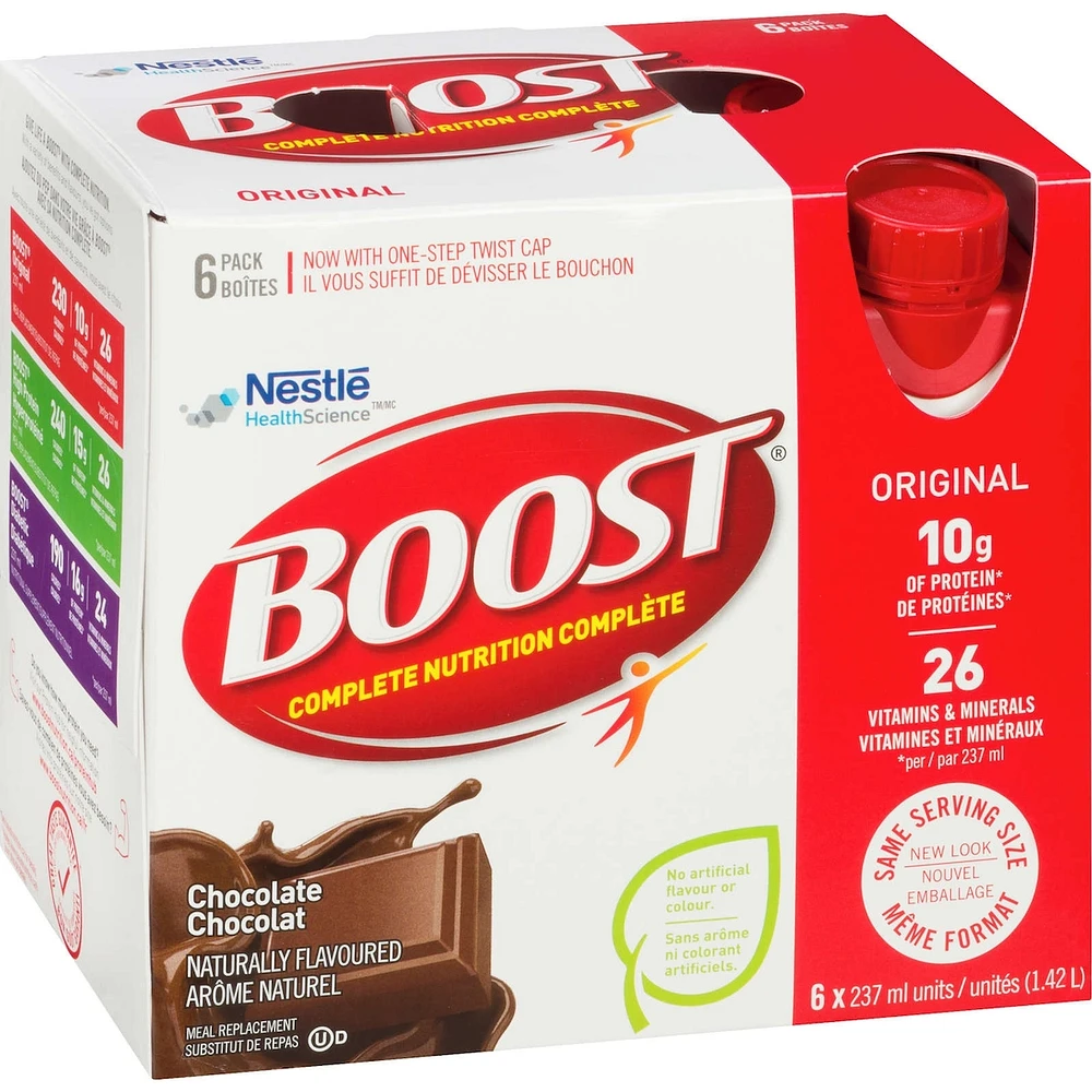 Original Chocolate Meal Replacement Drink, Pack of 6, 6 x 237 ml