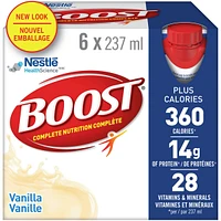 PLUS Calories Vanilla Formulated Liquid Diet Drink, 6 x 237ml