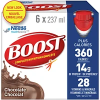 PLUS Calories Chocolate Formulated Liquid Diet Drink, 6 x 237ml