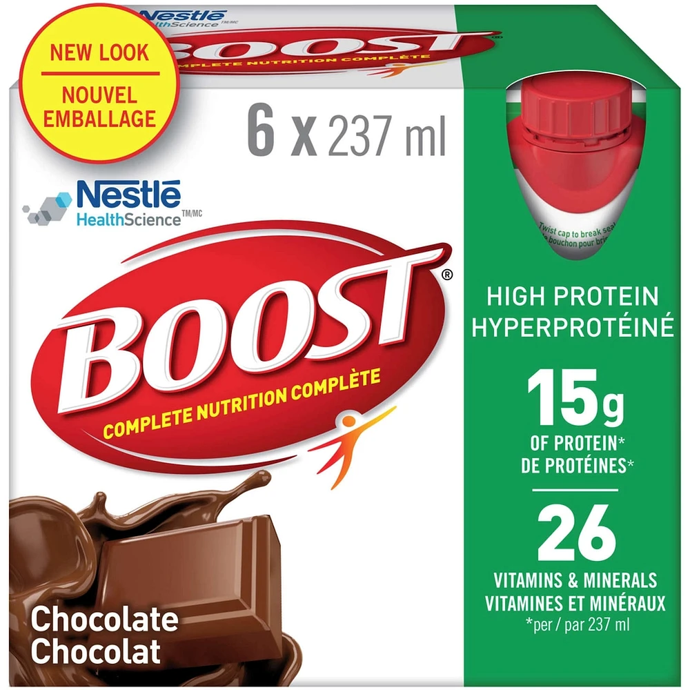 High Protein Chocolate Meal Replacement Drink, Pack of 6, 6 x 237 ml