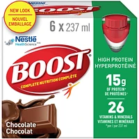 High Protein Chocolate Meal Replacement Drink, Pack of 6, 6 x 237 ml