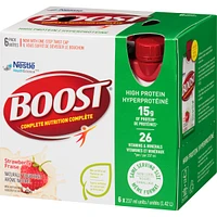 High Protein Strawberry Meal Replacement Drink, Pack of 6, 6 x 237 ml
