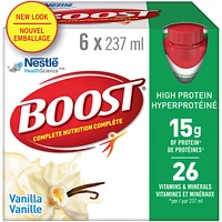 High Protein Vanilla Meal Replacement Drink, Pack of 6, 6 x 237 ml